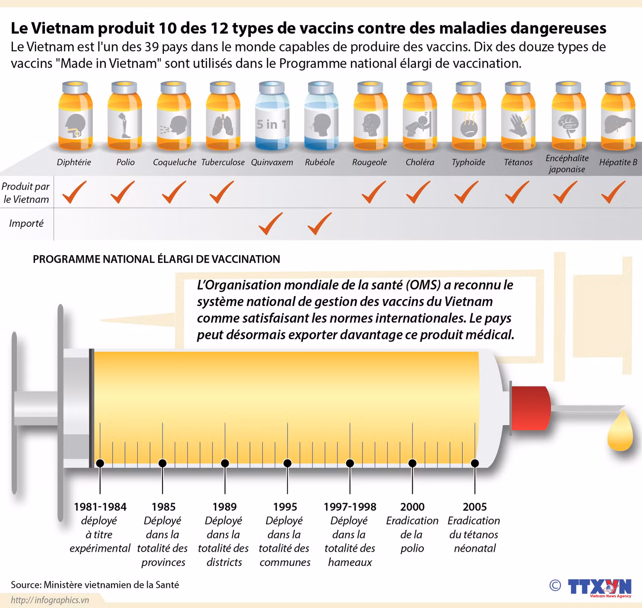 Le Vietnam produit 10 des 12 types de vaccins contre des maladies humaines ảnh 1