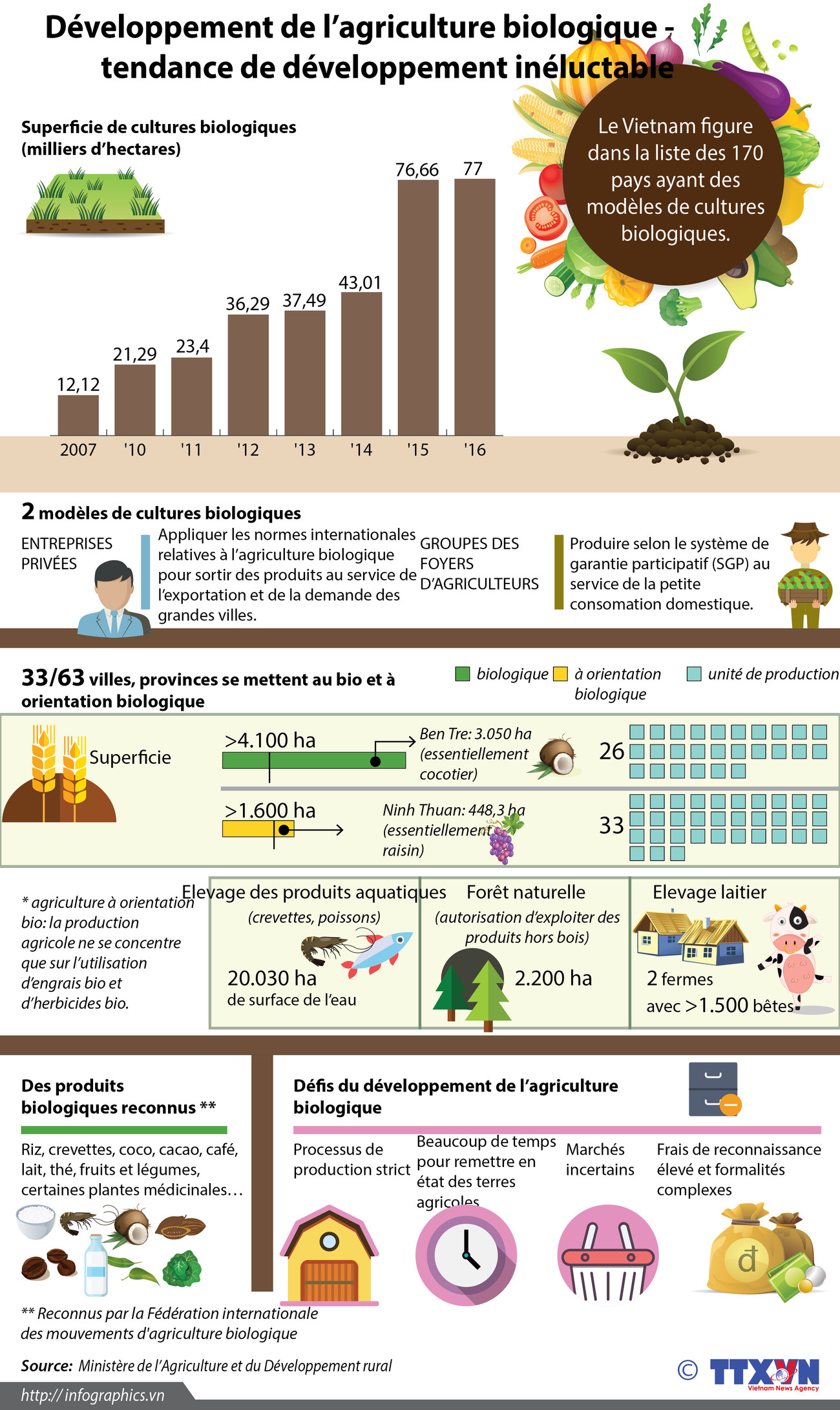 Développement de l’agriculture biologique - tendance de développement inéluctable ảnh 1 Développement de l’agriculture biologique - tendance de développement inéluctable ảnh 1