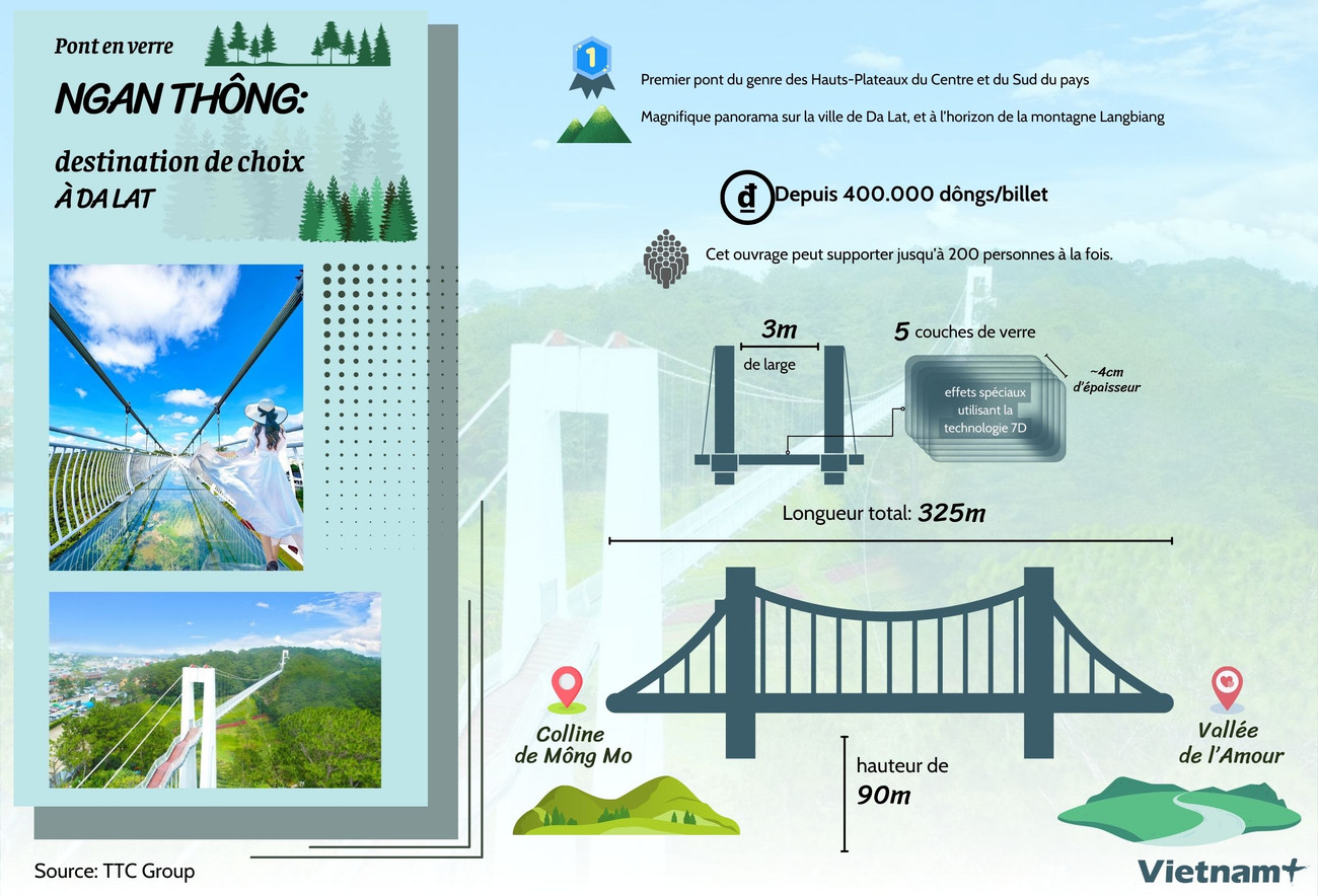 Pont en verre Ngan Thông: destination de choix à Da Lat ảnh 1