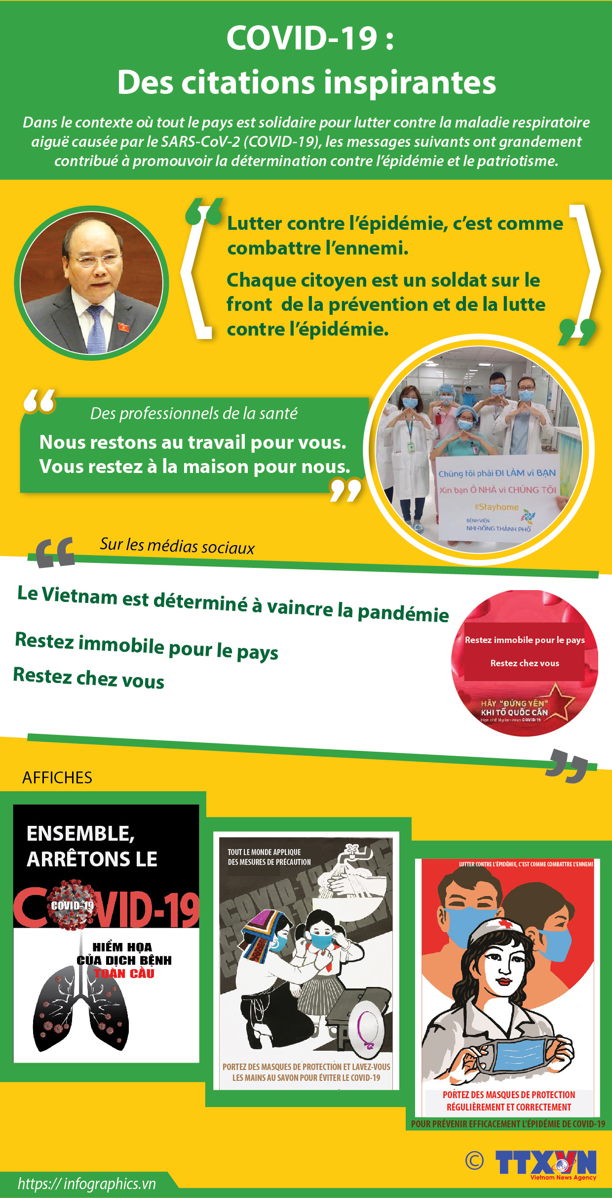 COVID-19 : Des citations inspirantes ảnh 1 COVID-19 : Des citations inspirantes ảnh 1