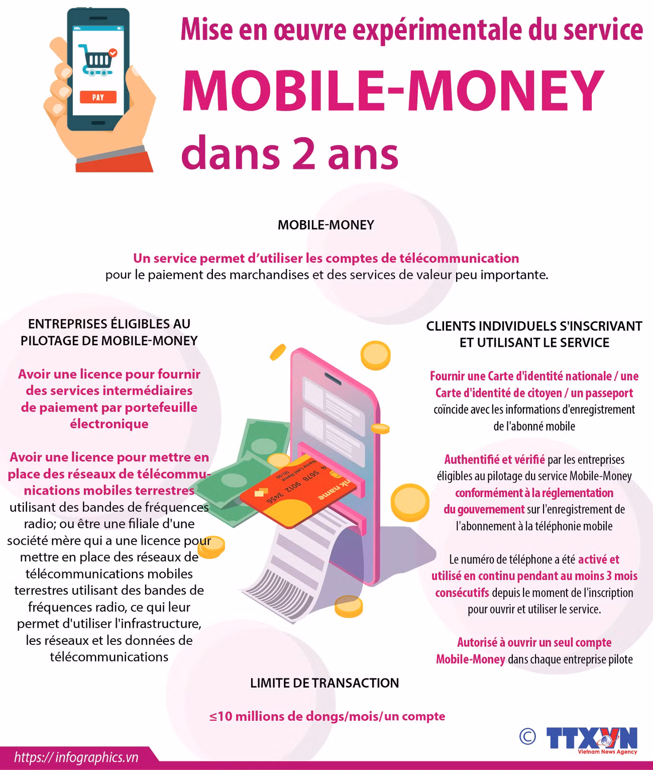 Mise en œuvre expérimentale su service Mobile-Money dans deux ans ảnh 1