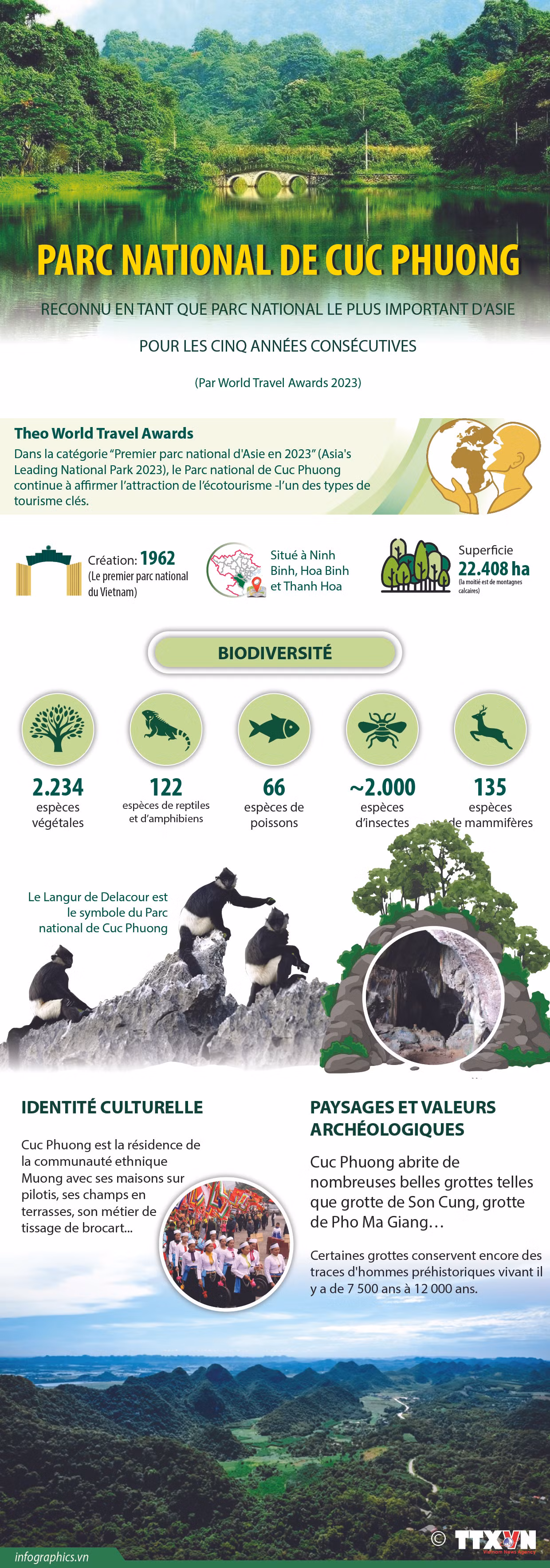 Cuc Phuong devient le parc national le plus important d'Asie pour cinq années consécutives ảnh 1 Cuc Phuong devient le parc national le plus important d'Asie pour cinq années consécutives ảnh 1