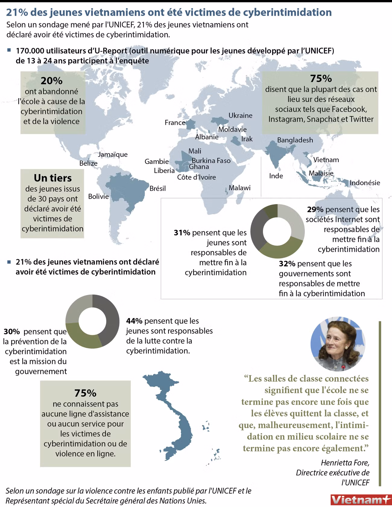 21% des jeunes vietnamiens ont été victimes de cyberintimidation ảnh 1