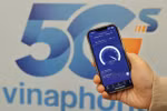 Service 5G par Vinaphone. Les réseaux mobiles du Vietnam sont parmi les plus rapides au monde, selon le cabinet d'analyse Internet Ookla. Photo : VNA/