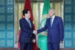 Le président de la République, Luong Cuong (gauche) et le secrétaire général de la LA, Ahmed Aboul Gheit. Photo : VNA