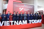 Un moment fort de la cérémonie a été le lancement de la chaîne nationale de communication extérieure Vietnam Today. Photo : VNA