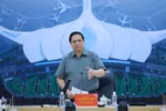 Le Premier ministre Pham Minh Chinh a appelé le 14 décembre les équipes à accélérer la construction de l'aéroport international de Long Thanh. Photo : VNA