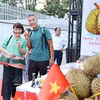Le durian vietnam présenté en à Pékin, en Chine. Photo: VNA