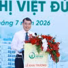 Le Premier ministre Le Minh Hung à la cérémonie d'inauguration de l’antenne de l’Hôpital de l’amitié Vietnam-Allemagne dans la province de Ninh Binh. Photo: VNA