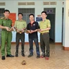 Réception de cinq tortues à tête jaune à Gia Lai. Photo: VNA