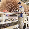 Les exportations de bois et de produits dérivés ont atteint 8,54 milliards de dollars au premier semestre, soit une progression de 4,4 % sur un an. Photo: VNA