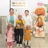 Cérémonie de sortie pour trois petits patients. Photo: VNA