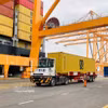 Opérations de manutention de marchandises aux quais 3 et 4 du port international de Hai Phong. Photo : VNA