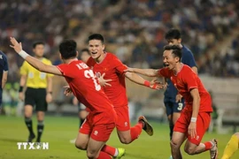 En battant la Thaïlande au score 3-2 lors du match retour de la finale tenu à Bangkok, le Vietnam a remporté le championnat d'Asie du Sud-Est de football 2024. Photo: VNA