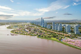 Perspective du projet d’investissement et de construction de l’Axe de l’avenue paysagère du fleuve Rouge. Photo: VNA