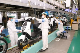 Chaîne de montage des motos électriques Honda ICON e:. Photo : VNA