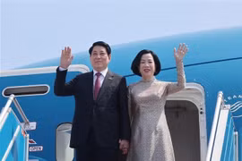 Le président de la République, Luong Cuong, et son épouse