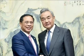 Le vice-Premier ministre et ministre vietnamien des Affaires étrangères, Bui Thanh Son (gauche), et le chef de la diplomatie chinoise, Wang Yi. Photo: VNA