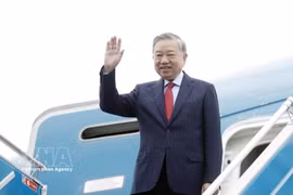 Le secrétaire général To Lam en déplacement aux États-Unis pour la réunion inaugurale du Conseil de la paix sur Gaza. Photo: VNA