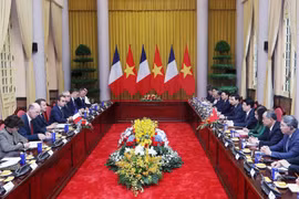 Panorama de l'entretien. Photo: VNA