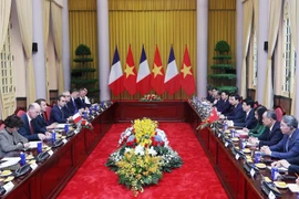 Panorama de l'entretien. Photo: VNA
