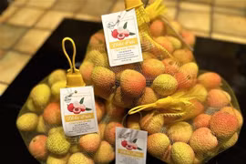 Le 2 juin, les premiers litchis frais de la saison 2025 en provenance du Vietnam sont officiellement arrivés sur le marché français. Photo: VNA