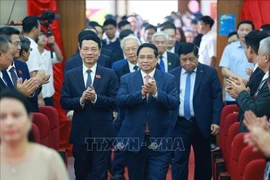 Le Premier ministre Pham Minh Chinh lors de l'événement. Photo: VNA