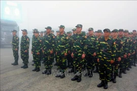 Officiers et soldats de l’Armée populaire lao. Photo: VNA
