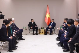 Le Premier ministre Pham Minh Chinh rencontre des représentants du groupe Skoda Auto. Photo: VNA