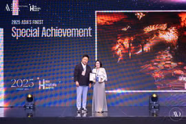 La grotte Perle du Dragon, à Quang Ninh, distinguée comme Meilleure nouvelle destination culturelle d’Asie 2025. Photo: Comité d'organisation