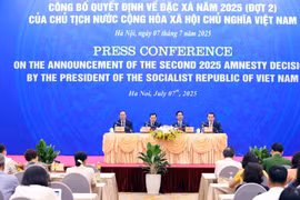 Panorama de la conférence de presse. Photo: VNA