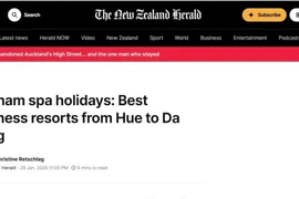 L'article publié sur le journal The New Zealand Herald. Photo: VNA