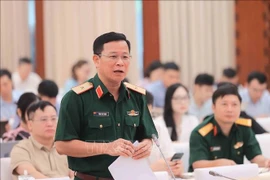 Le général Tong Van Thanh, directeur adjoint du Département de la sensibilisation et de l’entraînement, Département général de la politique de l’Armée populaire du Vietnam. Photo: VNA