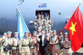 Casques bleus vietnamiens. Photo: VNA