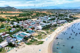La zone de construction prévue pour la centrale nucléaire de Ninh Thuan 1. Photo : VNA