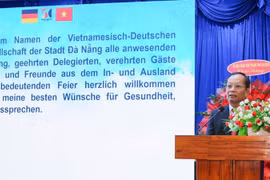 Nguyen Huu Lai, président de l’Association d’amitié Vietnam – Allemagne de Da Nang, lors de l'événement. Photo: nhandan.vn