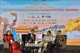 Conférenciers lors de l'événement. Photo: VNA