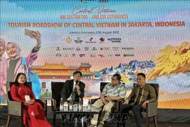 Conférenciers lors de l'événement. Photo: VNA