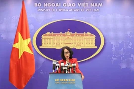 La porte-parole du ministère des Affaires étrangères, Pham Thu Hang.