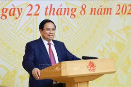 Le Premier ministre Pham Minh Chinh lors de l'événement. Photo: VNA