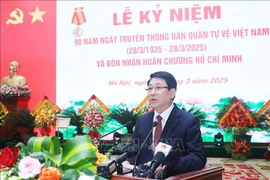 Le président Luong Cuong prend la parole lors de l'événement. Photo : VNA