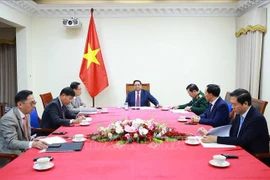 Le Premier ministre Pham Minh Chinh lors de son entretien avec son homologue malaisien.