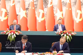 La visite d’État en Chine du secrétaire général du Parti communiste du Vietnam (PCV) et président du Vietnam, To Lam, du 14 au 17 avril, a permis d’obtenir des résultats importants. Photo: VNA
