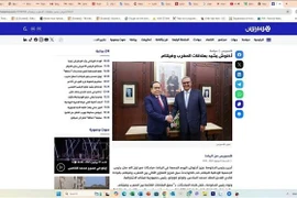 Article sur la visite sur https://www.hespress.com/. Capture d'écran : VNA