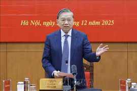 Le secrétaire général du Parti, Tô Lâm, chef du Comité central de pilotage pour la prévention et la lutte contre la corruption, le gaspillage et les pratiques malsaines. Photo: VNA