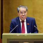 Le président de la Commission des pétitions et de la supervision de l’Assemblée nationale, Duong Thanh Binh à la 10e session de l’Assemblée nationale. Photo: VNA