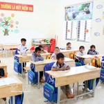 Des élèves de l'école K Ai dans la province de Quang Tri. Photo: VNA