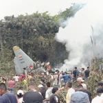 Le crash d'un avion de transport militaire, survenu le 23 mars, a fait 69 morts et de nombreux blessés. Photo: Xinhua/VNA
