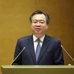 Nguyen Thanh Nghi, membre du Bureau politique, secrétaire du Comité central et chef de la Commission centrale des politiques et stratégies du Parti. Photo: VNA