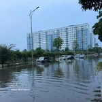 Les pluies torrentielles qui se sont abattues de la nuit du 29 mars au petit matin du 30 mars ont provoqué des inondations dans quelques rues d'Hanoï. Photo: VNA